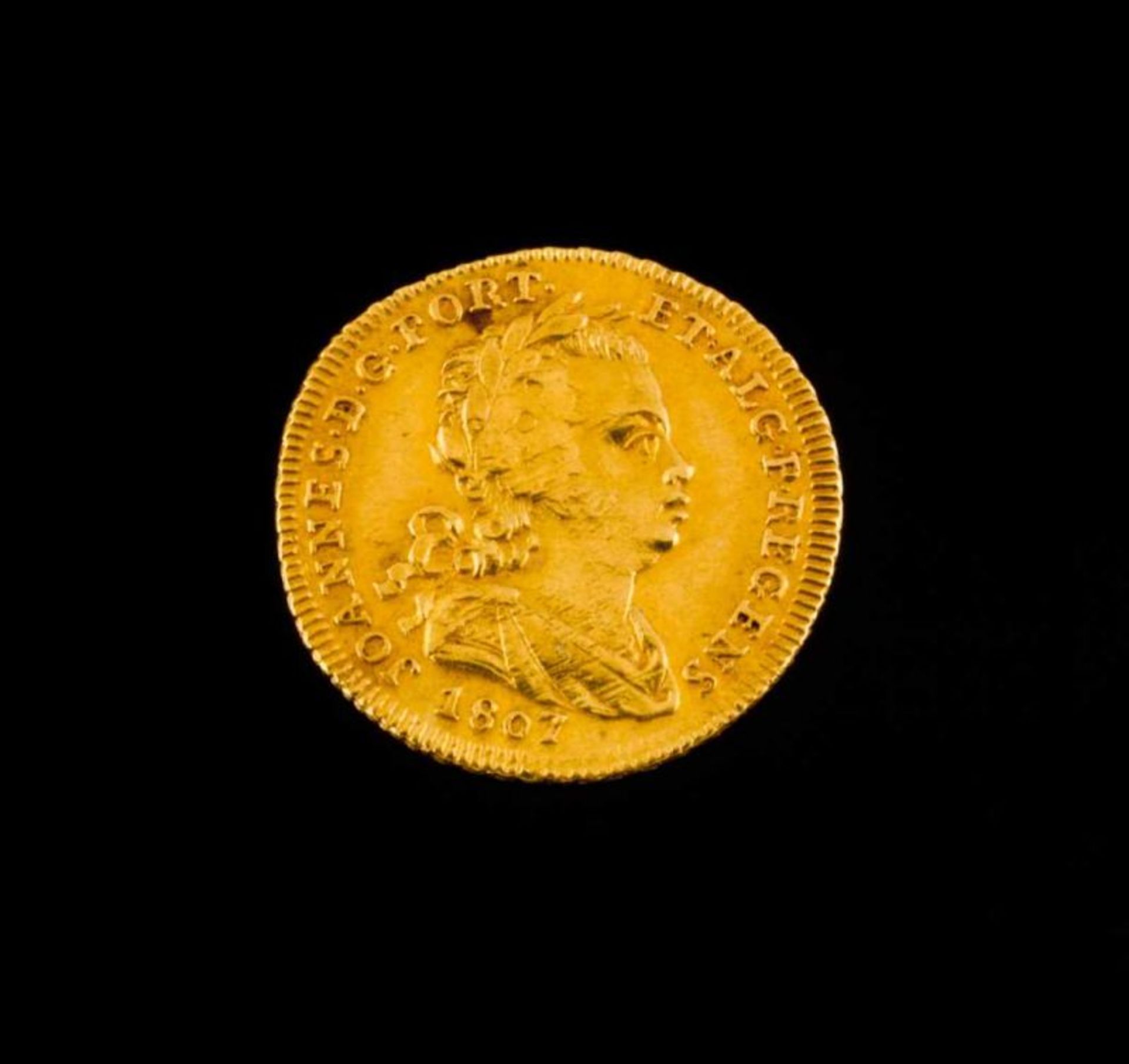Gold D. João, Prince Regent of Portugal 1807 1,75 g