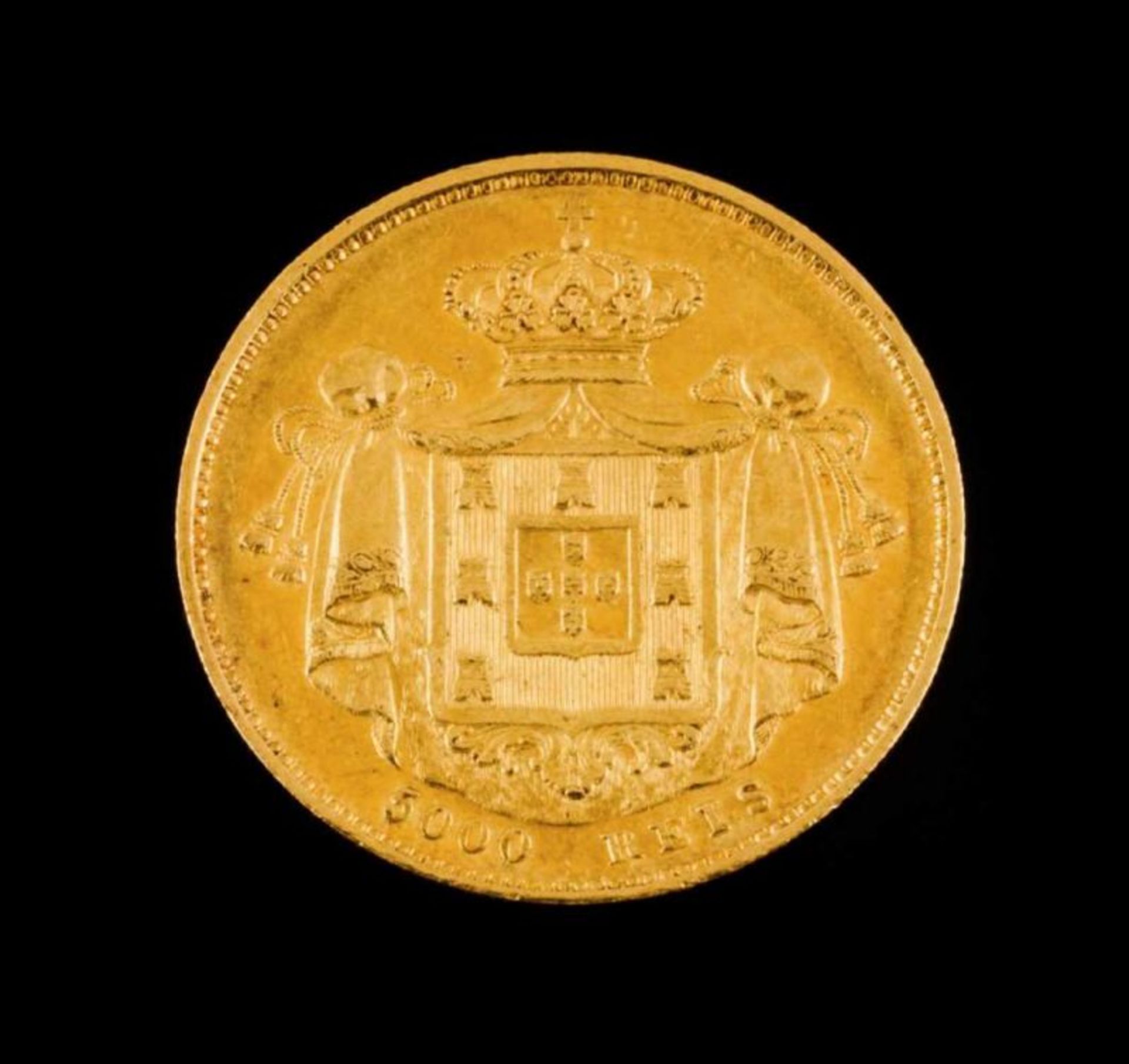 Gold D. Pedro V, King of Portugal 1861 8,86 g - Bild 2 aus 2