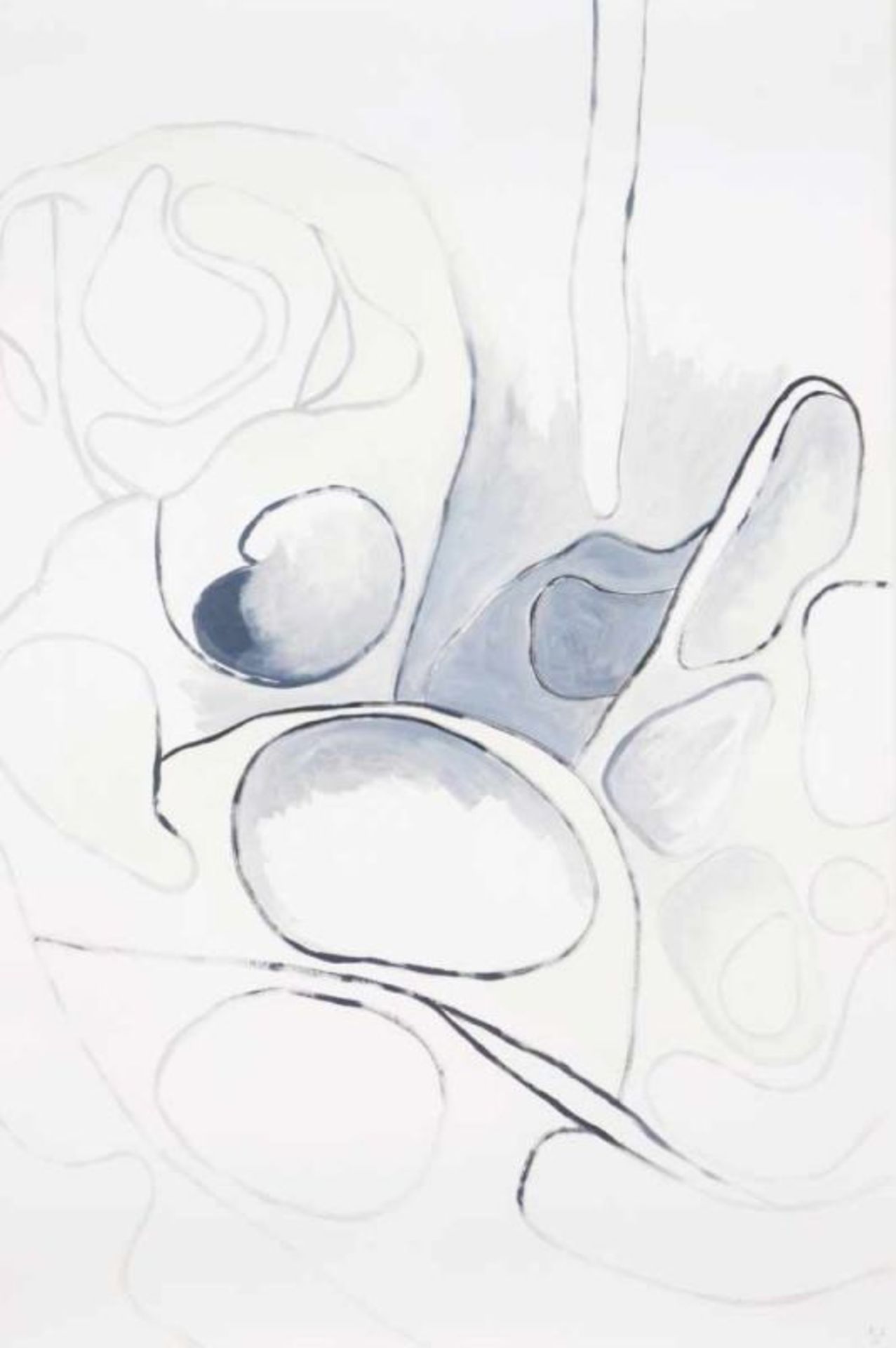 Rui Sanches (b.1954) Untitled Graphite and oil on paper Signed and dated 03 100x66 cm
