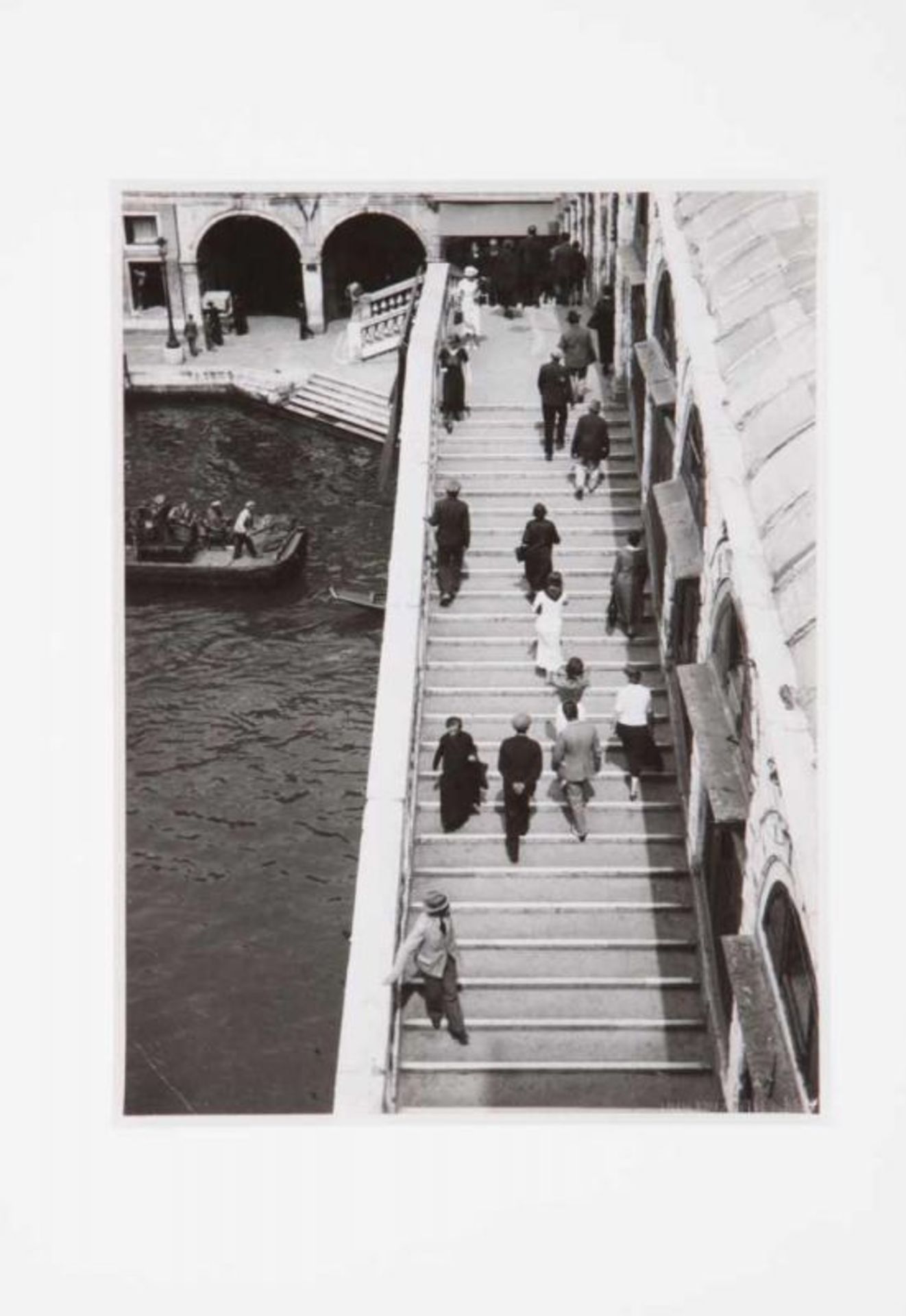 Mario Giacomelli (1925-2000) "Venezia - Ponte di Rialto" Gelatine silver press print With one drie