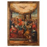 European school of the 18th century Pentecost Oil on canvas (restorations) 141x97 cm