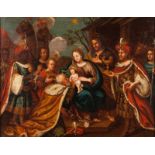 Flemish school of the late 17th, early 18th century Adoration of the Magi Oil on canvas 69x87 cm