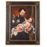 Spanish school of the 18th century Saint Cajetan with the Child Oil on canvas 63x48 cm