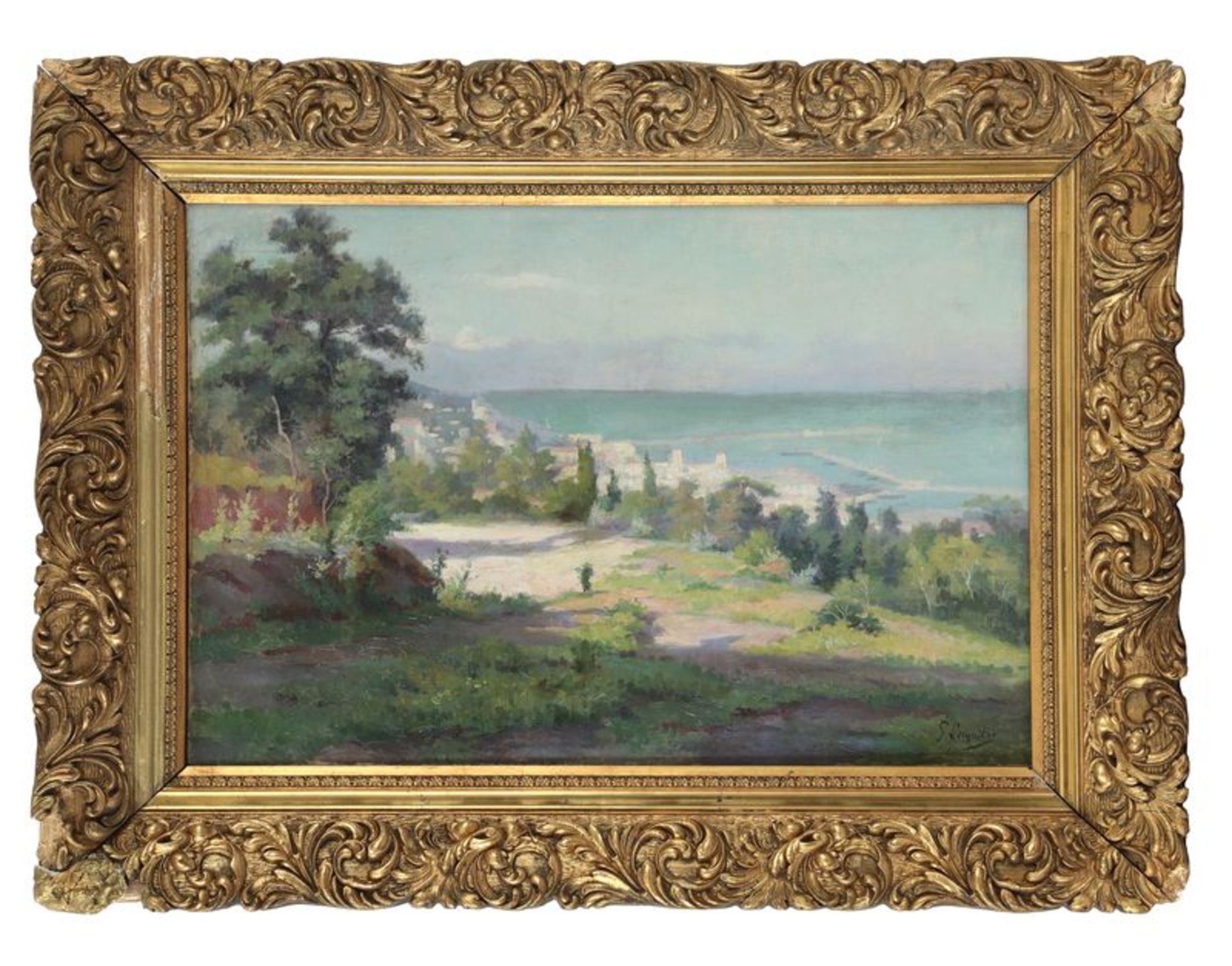 Gustave Lemaître (1860-1920) - Vue d’Alger depuis la Mustapha - Huile sur toile [...] - Bild 4 aus 9