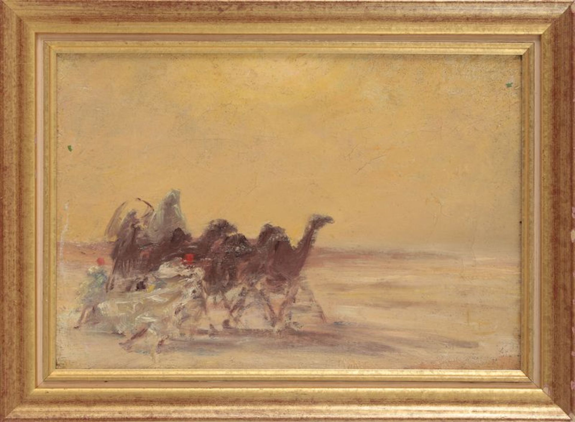 Louis-Joseph Anthonissen (1849-1913) - Caravanne - Huile sur toile - Cachet de la [...] - Bild 5 aus 9
