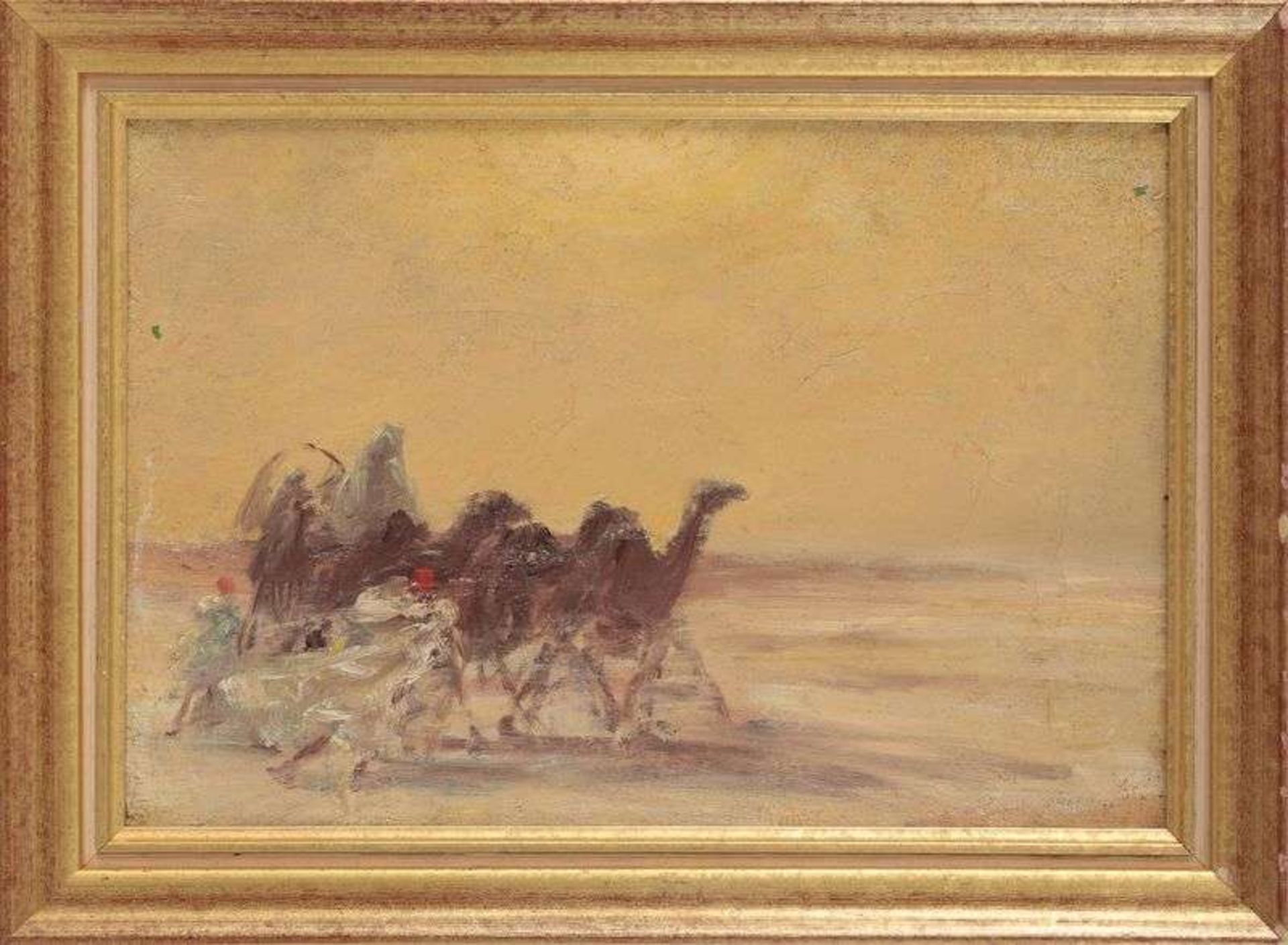 Louis-Joseph Anthonissen (1849-1913) - Caravanne - Huile sur toile - Cachet de la [...] - Bild 9 aus 9