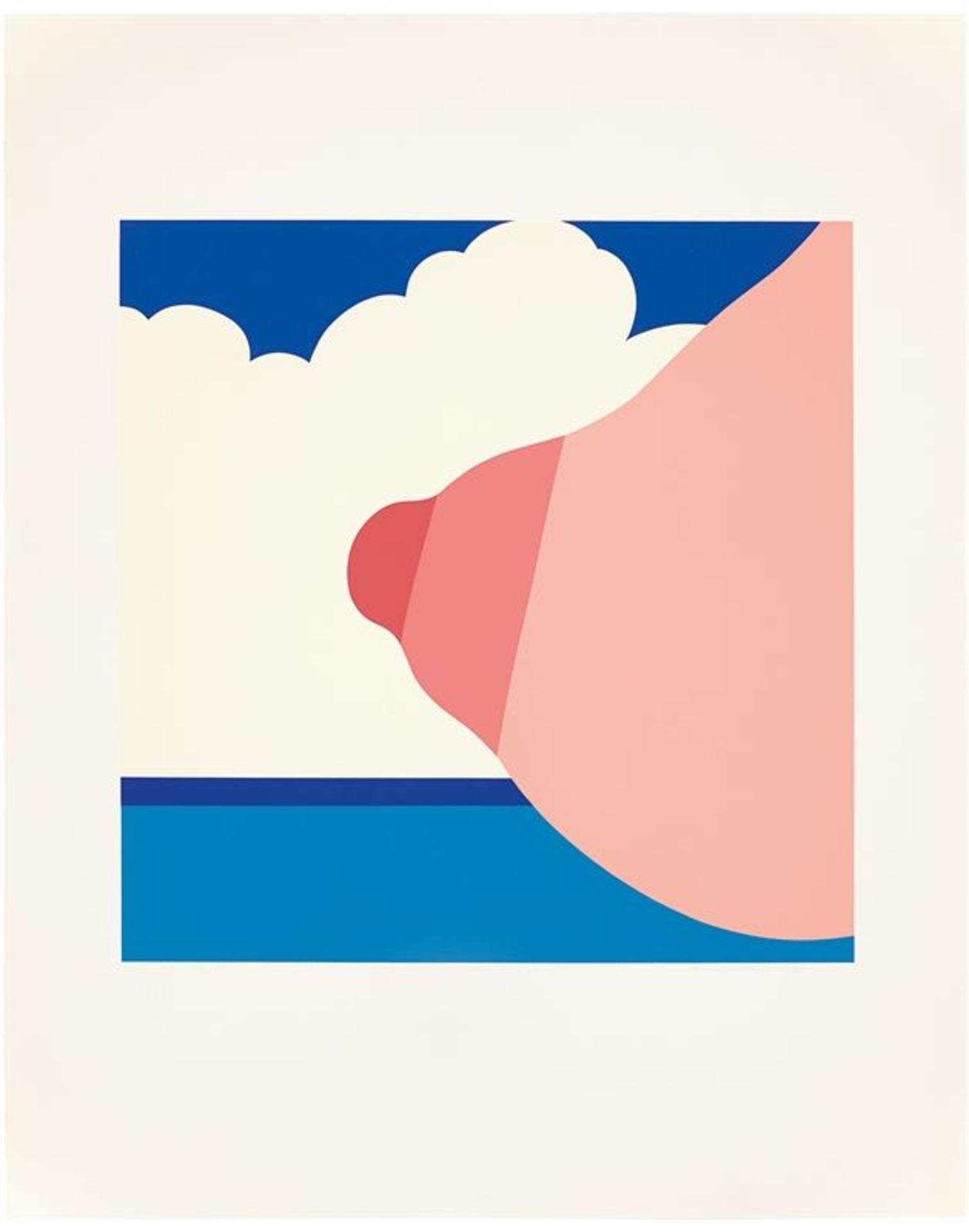 Tom Wesselmann (Cincinnati, Ohio 1931 – 2004 New York) Seascape. 1967 3-teilig: a) Gouache über