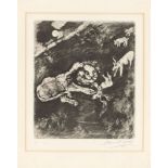 Marc Chagall (Witebsk 1887 – 1985 Saint-Paul-de-Vence) Aus: „Jean de La Fontaine Fables“. Um 1930