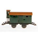 Doll gedeckter Güterwagen 5/564, S 0, CL, mit BRHh und 2 ST, LS und gealterter Lack, L 17, OK, sonst