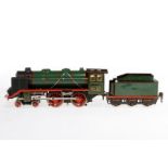 Märklin 2-B Dampflok E 66/12920, S 0, elektr., mit Tender, kW und 2 el. bel. Stirnlampen, meist