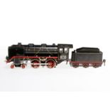 Märklin 2-B Dampflok E 70/12920, S 0, elektr., schwarz, mit Tender, gW und 2 el. bel. Stirnlampen,