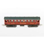 Märklin Mitropa Schlafwagen 343, S H0, Blech, rot, LS, L 17, sonst noch Z 1-2 19.50 % buyer's