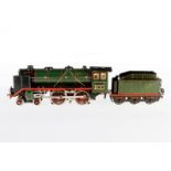 Märklin 2-B Dampflok E 66/12920, S 0, elektr., grün/schwarz, mit Tender, kW und 2 el. bel.