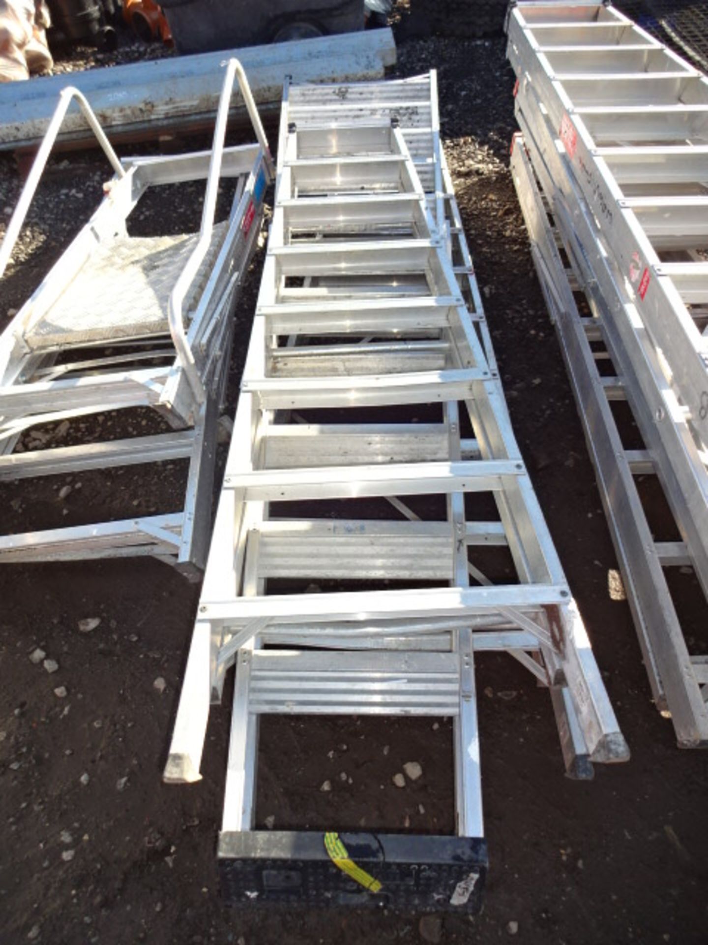 3 x aluminium ladders