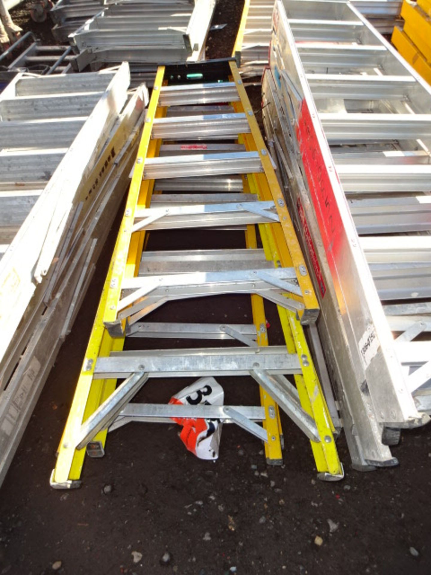 3 x Electricians ladders