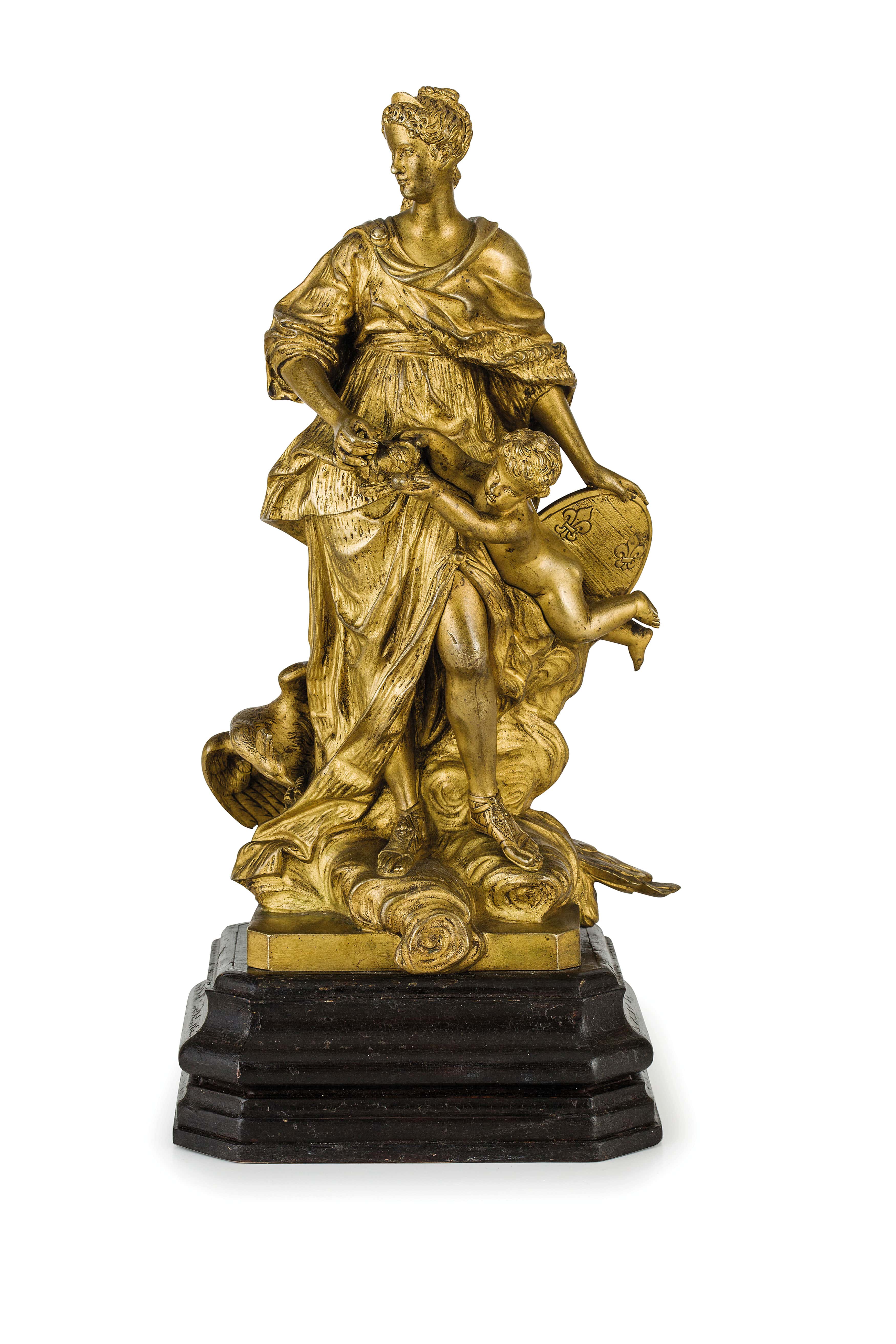 "SCULTURA IN BRONZO DORATO, XIX SECOLO "