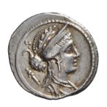 REPUBBLICA ROMA. GENS CORNELIA (56 A.C.). DENARIO.