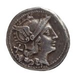 REPUBBLICA ROMA. ANONIME SENZA SIMBOLI (DOPO IL 211 A.C.). DENARIO.