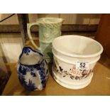 Portmerion planter Royal Doulton jug etc