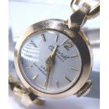 Accurist 9ct gold ladies cocktail wristwatch