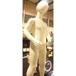 White shop mannequin H: 110 cm