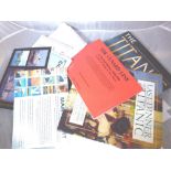 Titanic books and postcards