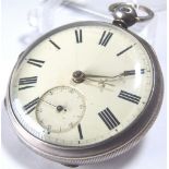 Chester hallmarked silver pocket watch,