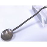 Victorian hallmarked silver mustard spoon