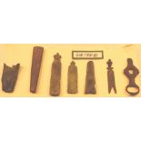 Selection of medieval buckles including plates,