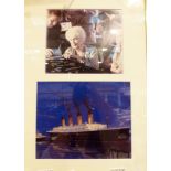 Framed Titanic film photographs