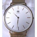 AIBI gents gold plated quartz wristwatch