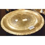 Silver plated heated platter D: 36 cm