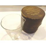 Vintage medicine measuring glass