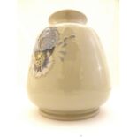 Moorcroft large bulbous bird vase, H: 15