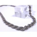 Silver rope chain L: 40 cm, 23g