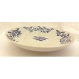 Chinese blue and white plate with floral