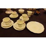 Bone china Crown Staffordshire tea servi