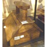 Wooden shoe shine box W: 28 cm