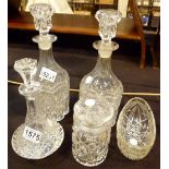 Mixed glass including decanters