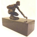 C1990 Bronze by Ed Isaacson, of African