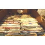 Box of approximately 250 singles