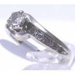 9ct white gold 0.25ct diamond ring, RRP