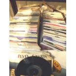 Box of approximately 250 singles