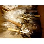 Box of mixed cutlery