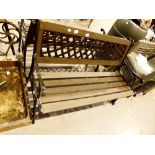 Cast iron and wooden garden bench