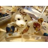 Franklin Mint ceramic dog of fo