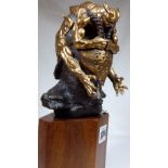 C1990 Bronze by Ed Isaacson, South Africa African head 1/12,