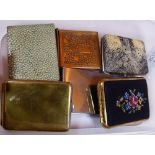 Collection of six mixed matchbook cases