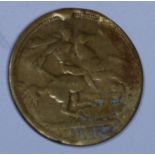 Yellow metal George III token