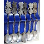 Siam silver 12 teaspoon set